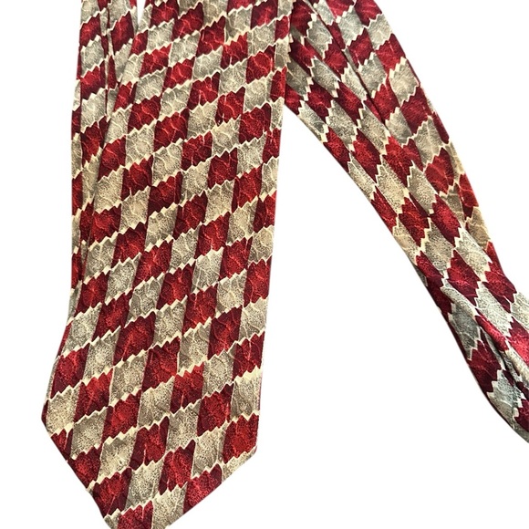 Ermenegildo Zegna Silk Tie Burgundy - Picture 2 of 4